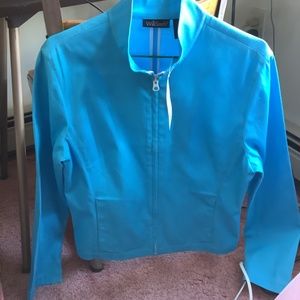 New Willi Smith turquoise spring jacket - size 8